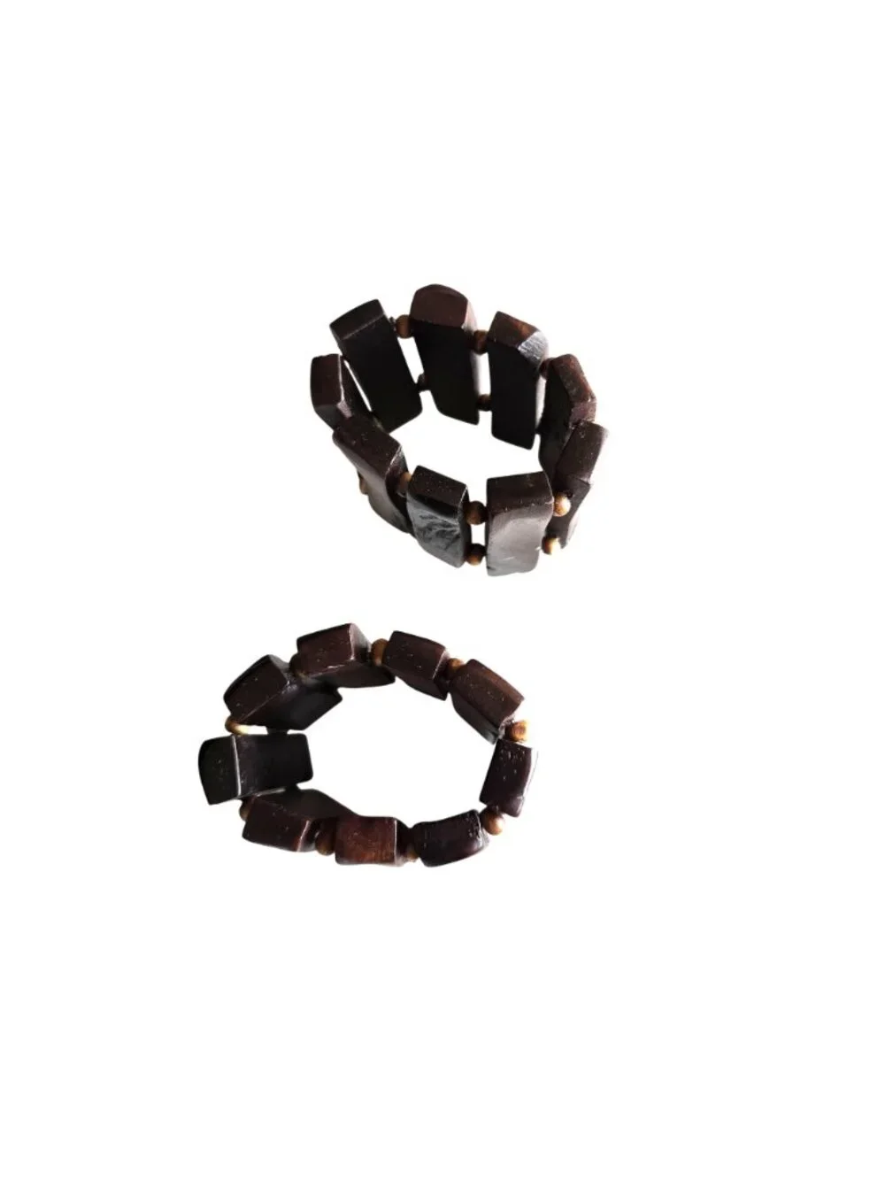 Faux Wood Napkin Rings Set Of 2 Rustic Dining Table Decor